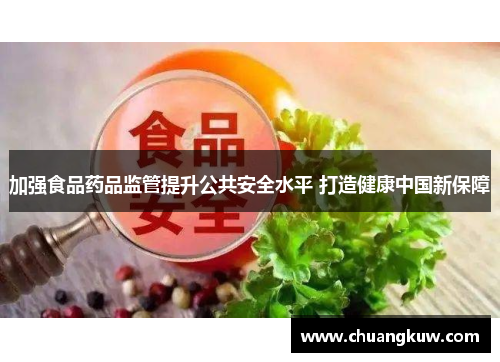 加强食品药品监管提升公共安全水平 打造健康中国新保障