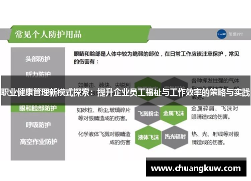 职业健康管理新模式探索：提升企业员工福祉与工作效率的策略与实践